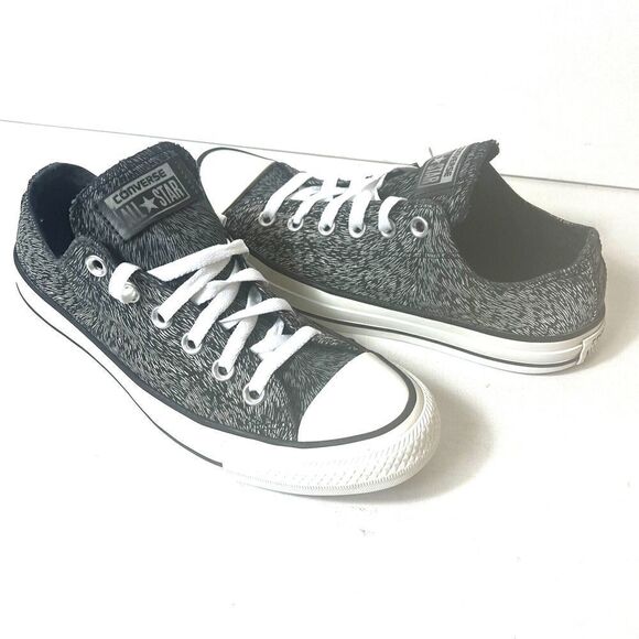 Converse All Star Low Top Women's Sz 8 Black/White Glow in the Dark Canvas Shoes - Picture 4 of 12